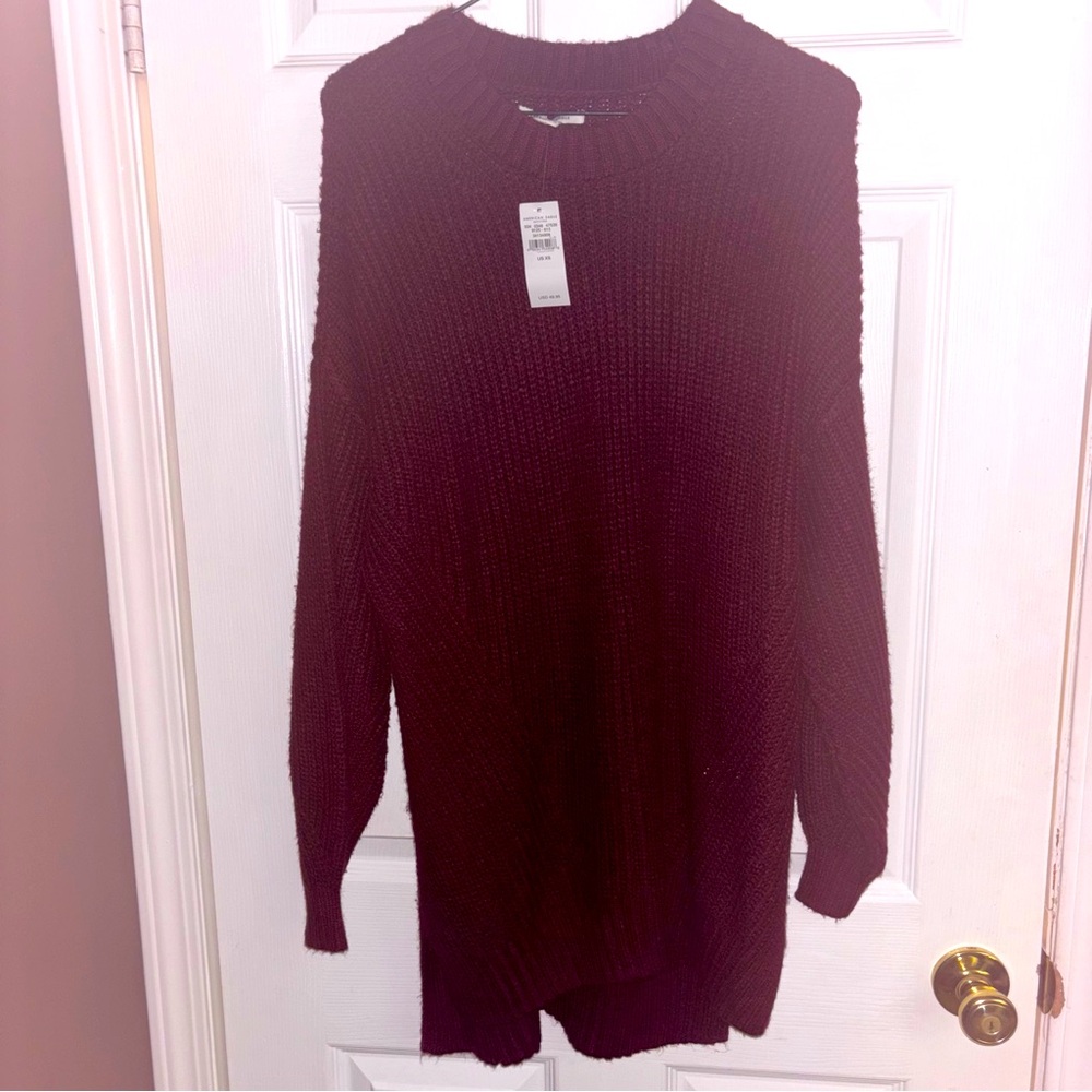 American Eagle Outfitters Women’s size xsmall wine burgundy oversized sweater